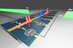Illustration of the experimental platform used to achieve time reflections. Illustration of the experimental platform used to achieve time reflections.