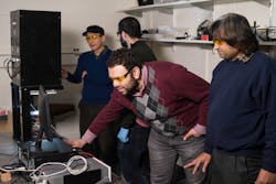 FIGURE 1. Chunlei Guo’s team uses femtosecond lasers to make metallic structures. FIGURE 1. Chunlei Guo’s team uses femtosecond lasers to make metallic structures.