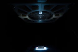 FIGURE 3. The team’s device under a solar simulator. FIGURE 3. The team’s device under a solar simulator.