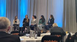 (L-R) Natalie Gibson, Julia Majors, Emily Mount, Madhu Mahadevan, and Denise Mendez discussed their companies’ diversity and inclusion initiatives, while addressing the challenges and expanding on the next steps to building productive and diverse engineering teams. (L-R) Natalie Gibson, Julia Majors, Emily Mount, Madhu Mahadevan, and Denise Mendez discussed their companies’ diversity and inclusion initiatives, while addressing the challenges and expanding on the next steps to building productive and diverse engineering teams.