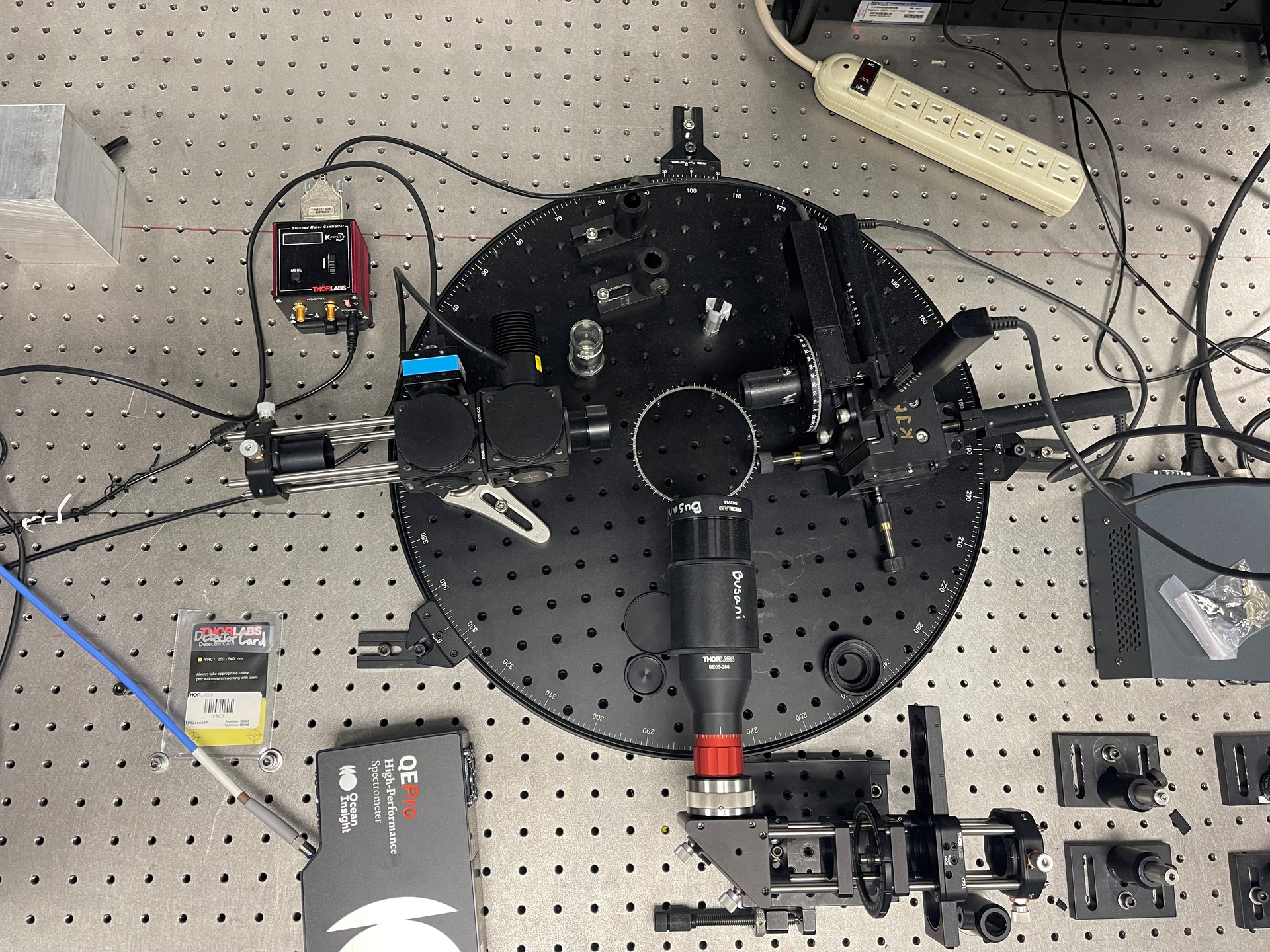 FIGURE 1. The Busani Research Group&rsquo;s AFM probe for semiconductor patterning, equipped with an aluminum nitrate laser nanowire used as a lithographic tip, allows traditional laser scanning to be performed along with spectroscopy to record the fluorescence signal of the material.