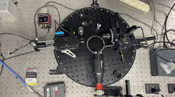 FIGURE 1. The Busani Research Group’s AFM probe for semiconductor patterning, equipped with an aluminum nitrate laser nanowire used as a lithographic tip, allows traditional laser scanning to be performed along with spectroscopy to record the fluorescence signal of the material. FIGURE 1. The Busani Research Group’s AFM probe for semiconductor patterning, equipped with an aluminum nitrate laser nanowire used as a lithographic tip, allows traditional laser scanning to be performed along with spectroscopy to record the fluorescence signal of the material.