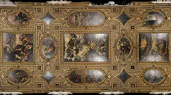 FIGURE 1. A ceiling at the Scuola Grande di San Rocco in Venice, Italy, featuring paintings by 16th century artist Jacopo Tintoretto.