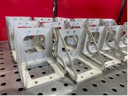 FIGURE 4. Fiber laser-cut parts by LEMACO for Reborn Electric Motors electrical bus production. FIGURE 4. Fiber laser-cut parts by LEMACO for Reborn Electric Motors electrical bus production.