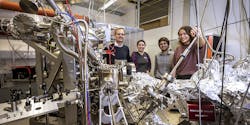 The team at the Graz University of Technology (left to right): Martin Schultze, Maryna Meretska (Capasso Group), Marcus Ossiander, and Hana Hampel. The team at the Graz University of Technology (left to right): Martin Schultze, Maryna Meretska (Capasso Group), Marcus Ossiander, and Hana Hampel.