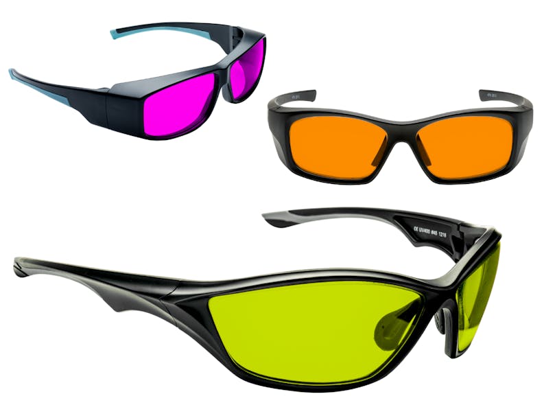 Prescription laser safety eyewear covers all common laser applications