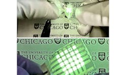 A stretchable OLED material developed at the University of Chicago’s Pritzker School of Molecular Engineering is poised to revolutionize display technologies. A stretchable OLED material developed at the University of Chicago’s Pritzker School of Molecular Engineering is poised to revolutionize display technologies.