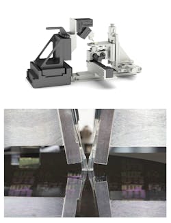 A submicron through-silicon alignment and assembly infrared system (top) and an electro-optical wafer-level test system (bottom), both from ficonTEC, are shown. A submicron through-silicon alignment and assembly infrared system (top) and an electro-optical wafer-level test system (bottom), both from ficonTEC, are shown.