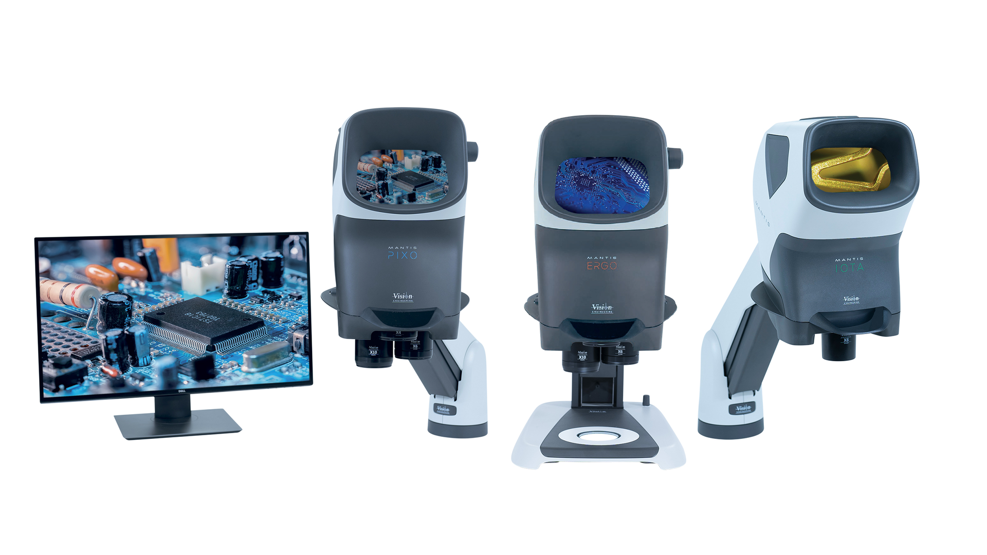 Stereo microscopes offer five different illumination options Laser
