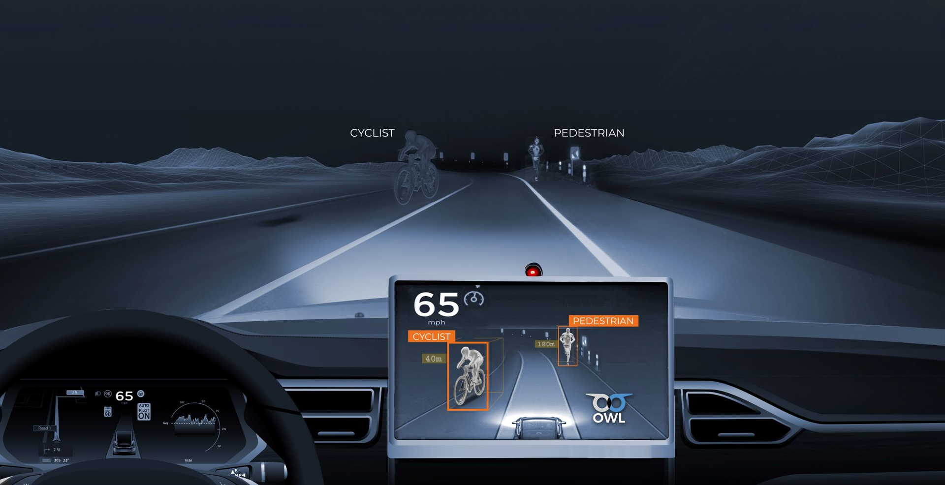Thermal cameras can better detect pedestrians and other vulnerable road users at night from a distance, which can benefit use with emergency braking systems.