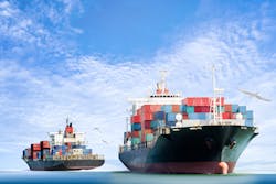 FIGURE 1. International shipping is a major producer of greenhouse gas emissions and air pollutants, contributing to rising temperatures, climate change, and premature cardiopulmonary and lung cancer deaths. FIGURE 1. International shipping is a major producer of greenhouse gas emissions and air pollutants, contributing to rising temperatures, climate change, and premature cardiopulmonary and lung cancer deaths.