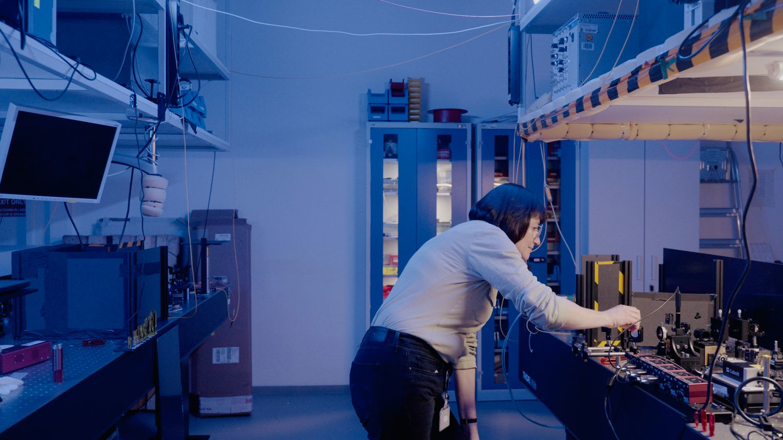 Maria Chekhova in her lab.
