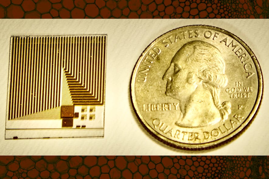 FIGURE 1. A sensor developed by researchers from MIT and the University of Natural Resources and Life Sciences was inspired by the membrane that surrounds all cells and could someday be used to screen patients for hard-to-diagnose cancers or other diseases.