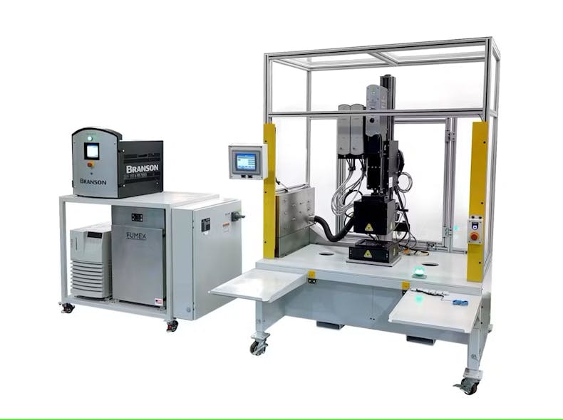 Emerson experts have developed a mobile unwelding work cell that uses a Branson 3G laser welder and STTIr technology. The unit offers options for manual or fully automated operations.