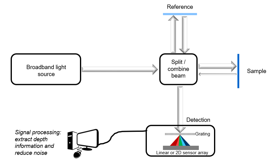 FIGURE 2. Schematic layout of SD-OCT.