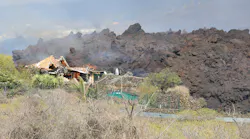 FIGURE 1. Cooled lava becomes blocks, sometimes as large as houses.