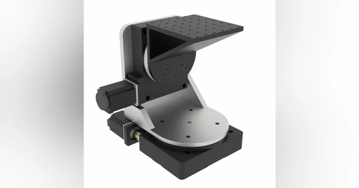 Pan-tilt rotation system offers maximum speed of 10 rpm | Laser Focus World