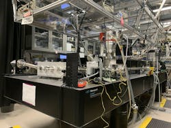 FIGURE 1. EUV beams are kept under vacuum and delivered to the magnetized sample before being measured with a custom spectrometer. FIGURE 1. EUV beams are kept under vacuum and delivered to the magnetized sample before being measured with a custom spectrometer.