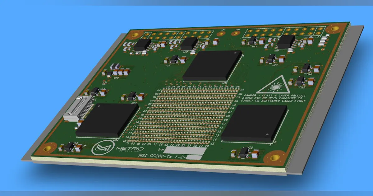 VCSEL array boards available in standard 680, 850, and 940 nm ...
