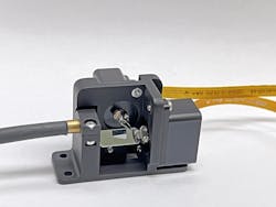 FIGURE 2. Two micro piezo rotary stages use two independent mirrors to steer laser beams. FIGURE 2. Two micro piezo rotary stages use two independent mirrors to steer laser beams.