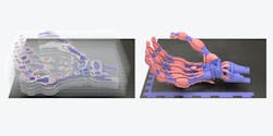 FIGURE 2. Schematic of a whole 3D-printed robotic hand. FIGURE 2. Schematic of a whole 3D-printed robotic hand.