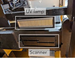 FIGURE 3. The Inkbit 3D printer module with vision-controlled jetting scanner system. FIGURE 3. The Inkbit 3D printer module with vision-controlled jetting scanner system.