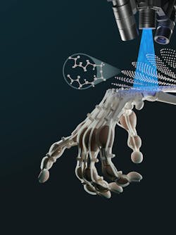 FIGURE 4. The vision-controlled jetting laser scanning technique allows researchers to 3D-print complex robots. FIGURE 4. The vision-controlled jetting laser scanning technique allows researchers to 3D-print complex robots.