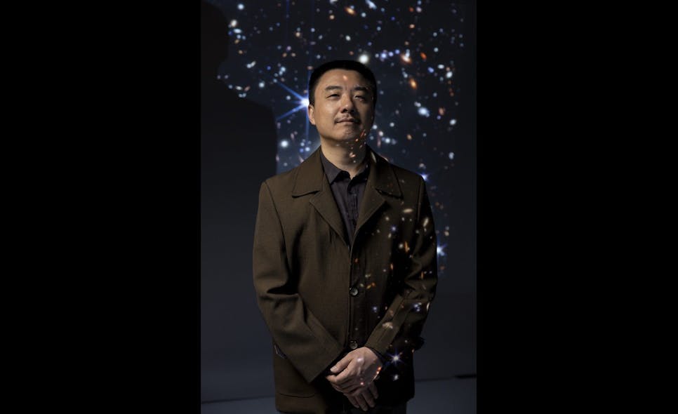 Haojing Yan, an associate professor of physics and astronomy, is using the Webb Space Telescope&rsquo;s imagery and gravitational lensing to hunt for dark matter.