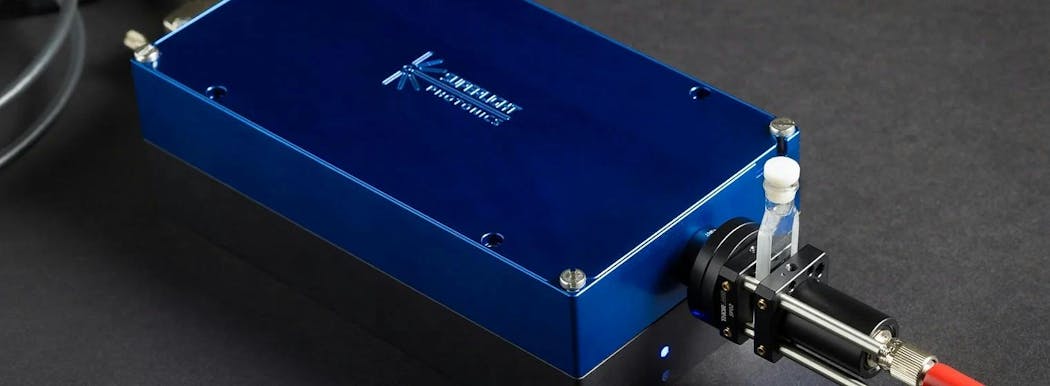 SuperLight Photonics&apos; SLP-1000 portable wideband laser.