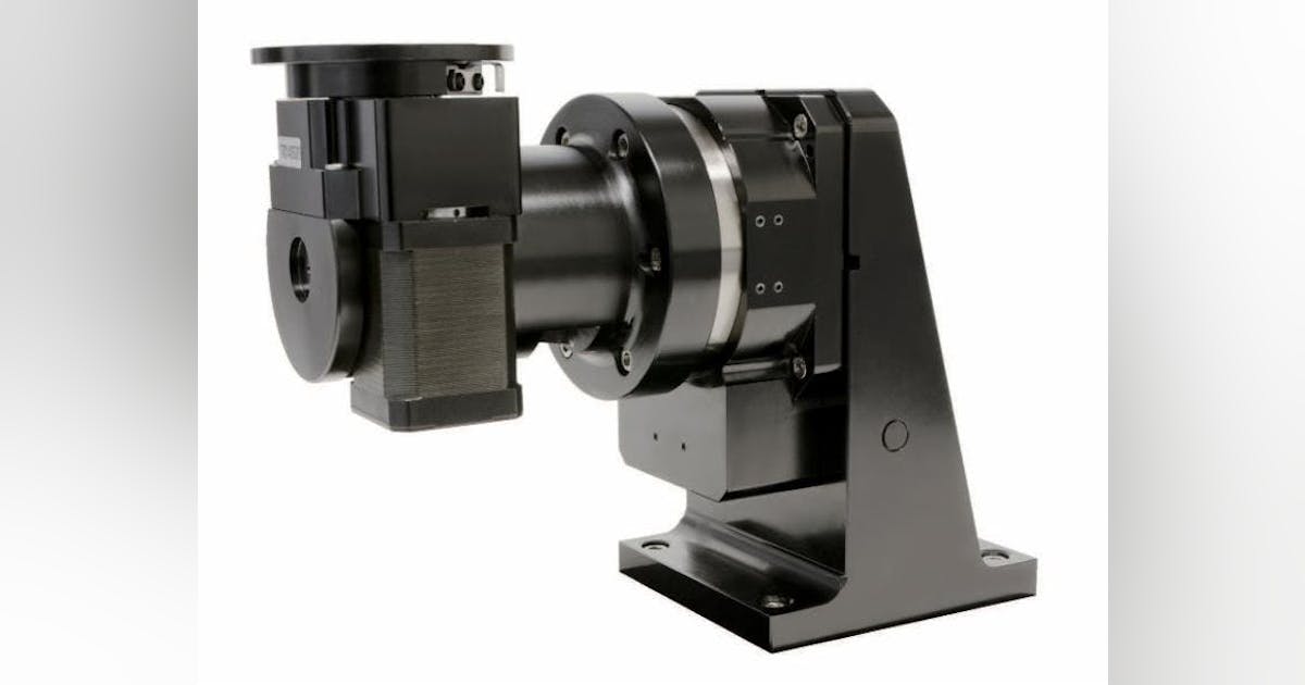 Tilting rotary stage with rotating axis offers 30 arcsec positioning ...