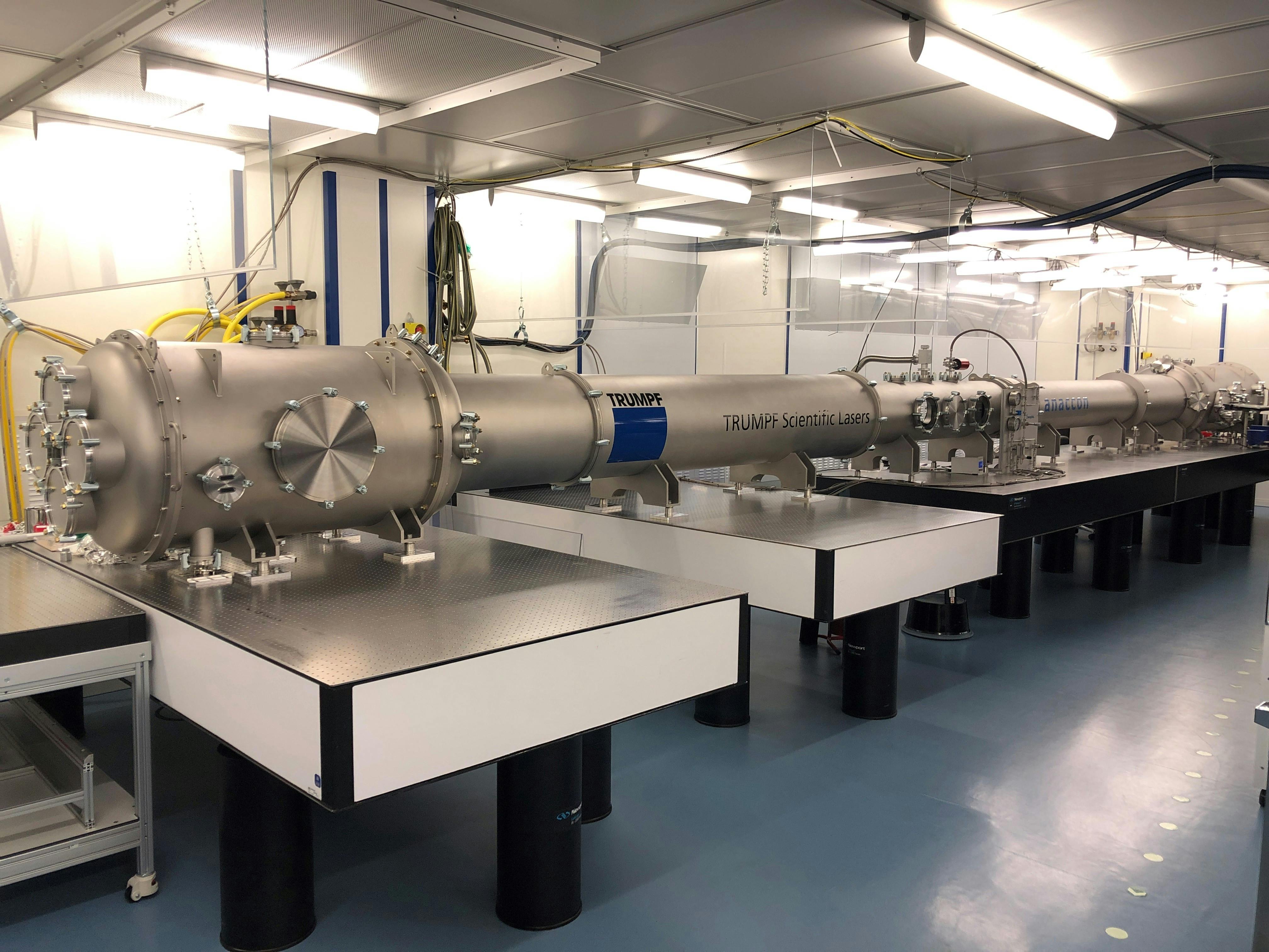 The laboratory setup for temporal pulse compression.