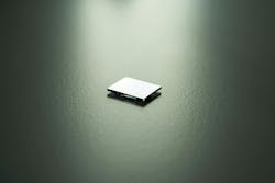 A quantum dot film deposited onto a glass substrate that has been scratched to allow measurement of the thickness. A quantum dot film deposited onto a glass substrate that has been scratched to allow measurement of the thickness.