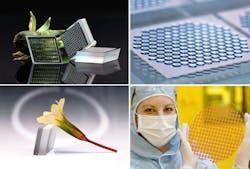 Examples of Focuslight Technologies' microlens arrays (MLAs) are shown. Examples of Focuslight Technologies' microlens arrays (MLAs) are shown.