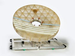 FIGURE 6. A ZERODUR 1.2-m mirror. FIGURE 6. A ZERODUR 1.2-m mirror.