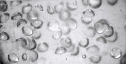 FIGURE 1. The team’s “buckled” shells snap under pressure and alter the properties of the metafluid. FIGURE 1. The team’s “buckled” shells snap under pressure and alter the properties of the metafluid.