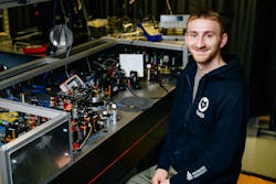 Timon Schapeler in the lab. Timon Schapeler in the lab.