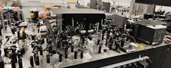 A shot of the team’s setup in the lab. A shot of the team’s setup in the lab.