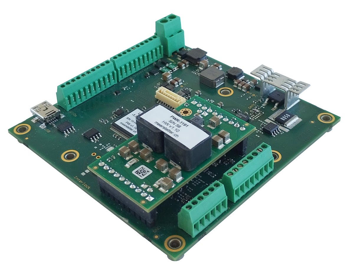 Meerstetter Engineering GmbH's Laser diode driver LDD-1321 and plug-in TEC Driver PWR-1191.