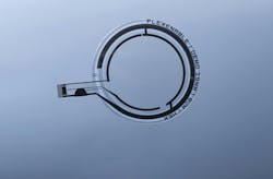 FIGURE 3. Liquid crystal tunable lens on plastic. FIGURE 3. Liquid crystal tunable lens on plastic.