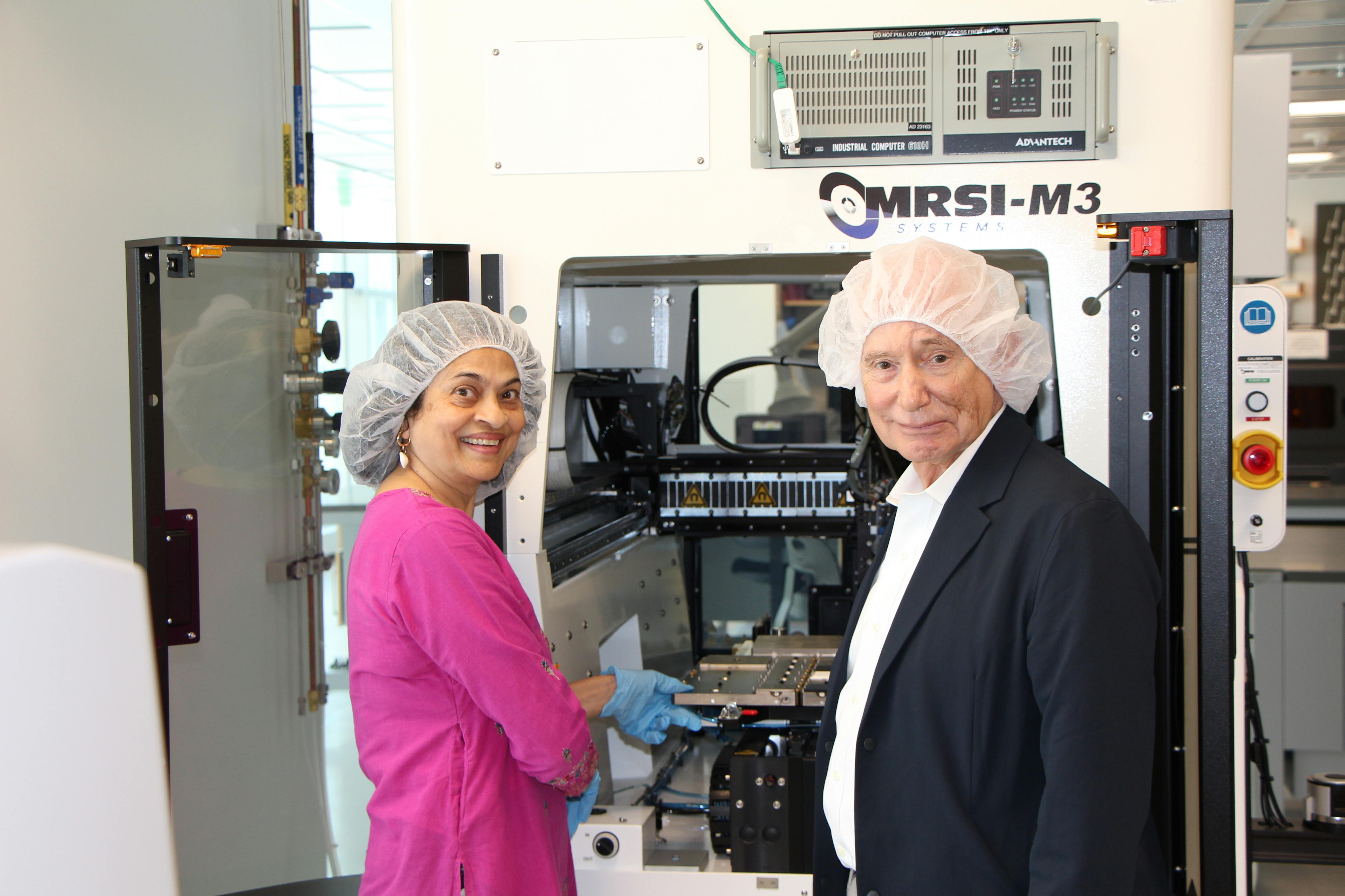 Dr. Anuradha Murthy Agarwal and Prof. Lionel C. Kimerling in the lab.