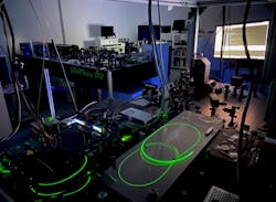 Wide-angle view of the group’s laboratory. Wide-angle view of the group’s laboratory.