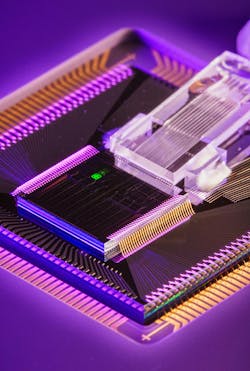 The team’s chipscale photonic modulator serves as the heart of a laser system on a microchip for quantum IMUs. The team’s chipscale photonic modulator serves as the heart of a laser system on a microchip for quantum IMUs.