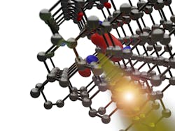 FIGURE 1. Schematic rendition of a quantum defect emitting a single photon. FIGURE 1. Schematic rendition of a quantum defect emitting a single photon.