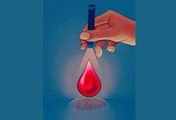 The new minimally invasive screening approach needs just a single drop of blood to detect health conditions. The new minimally invasive screening approach needs just a single drop of blood to detect health conditions.