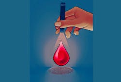 The new minimally invasive screening approach needs just a single drop of blood to detect health conditions. The new minimally invasive screening approach needs just a single drop of blood to detect health conditions.