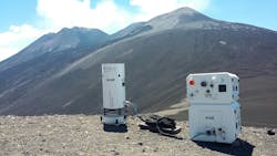 Deployed on the top of Mount Etna since 2020 by the Italian National Institute of Geophysics and Volcanology (INGV), Exail’s Absolute Quantum Gravimeter has demonstrated its capability to detect minute gravity variations induced by magmatic activities. Deployed on the top of Mount Etna since 2020 by the Italian National Institute of Geophysics and Volcanology (INGV), Exail’s Absolute Quantum Gravimeter has demonstrated its capability to detect minute gravity variations induced by magmatic activities.