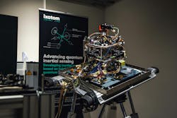 The hybrid rotating atom interferometer in the experiment room of iXAtom joint lab (France). The hybrid rotating atom interferometer in the experiment room of iXAtom joint lab (France).