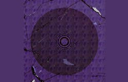 A microscope image of the thinnest lens in the world. A microscope image of the thinnest lens in the world.