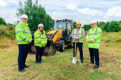 (L-R) Graham McPhail, Professor Gillian Murray, Dr. Ross Donaldson, and Professor Gerald Buller on the site of the new optical ground station. (L-R) Graham McPhail, Professor Gillian Murray, Dr. Ross Donaldson, and Professor Gerald Buller on the site of the new optical ground station.