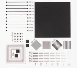 A typical ink screen test. A typical ink screen test.